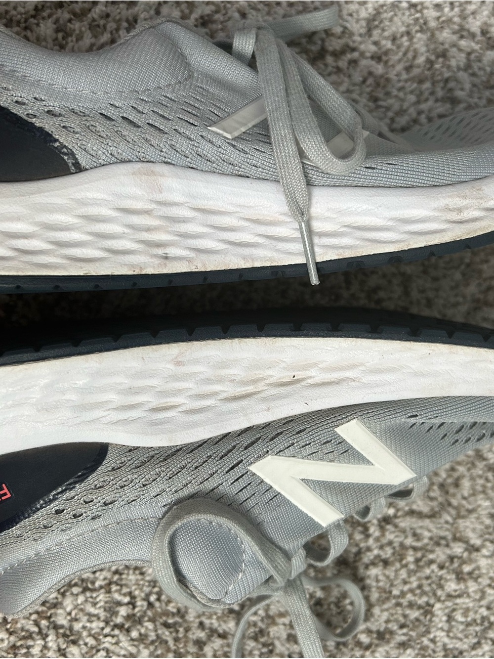 New Balance Light Gray Athletic Sneakers - Picture 4 of 7